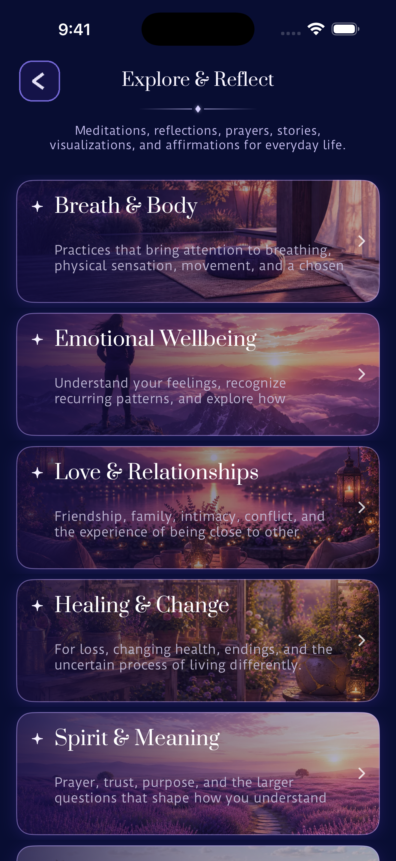 Explore & Reflect Themes